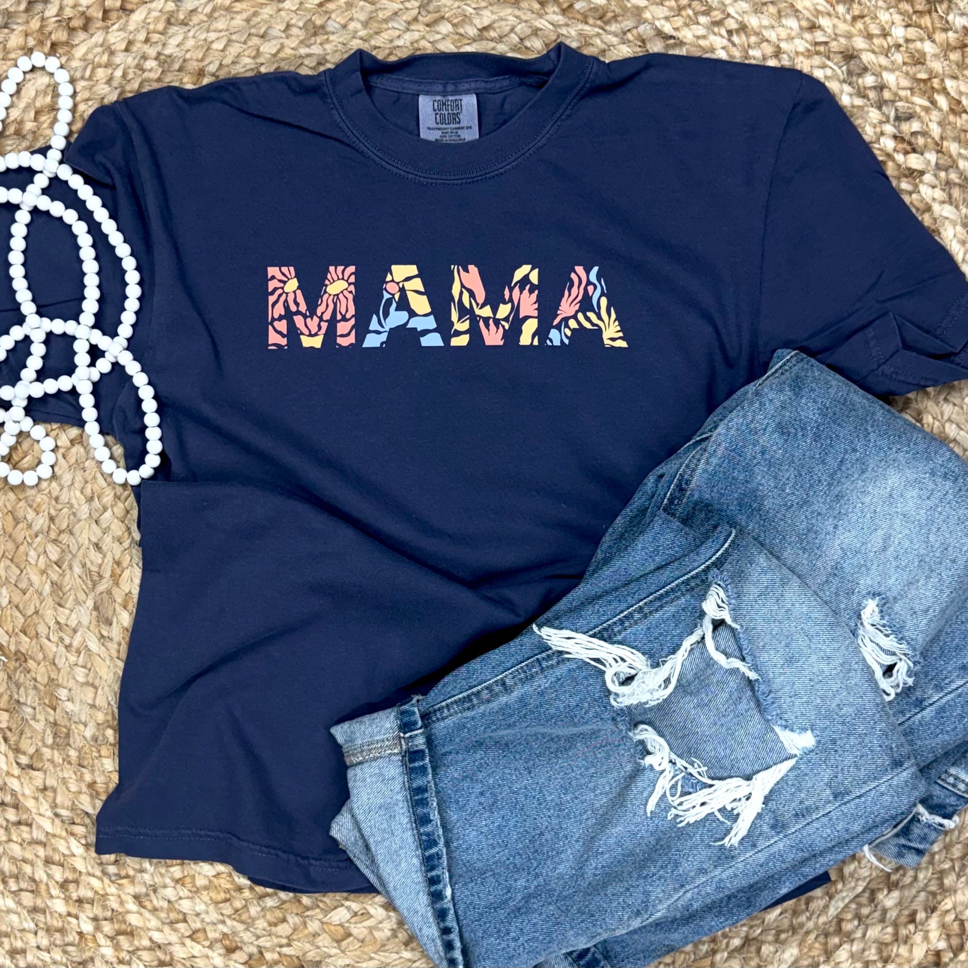 MAMA Winter Flowers Tee