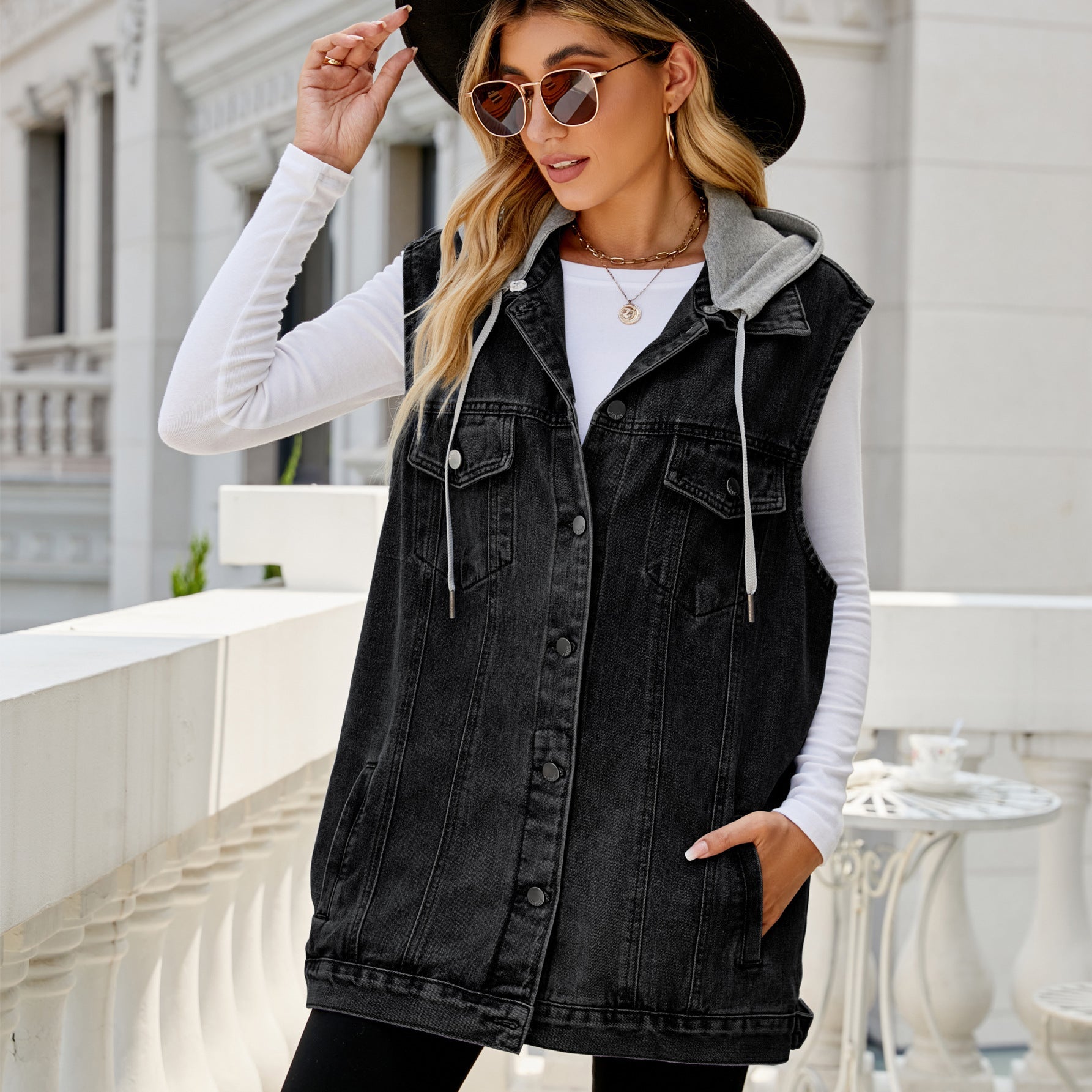 PREORDER: The Janie Jean Vest with Detachable Hood 1.20.25 osym