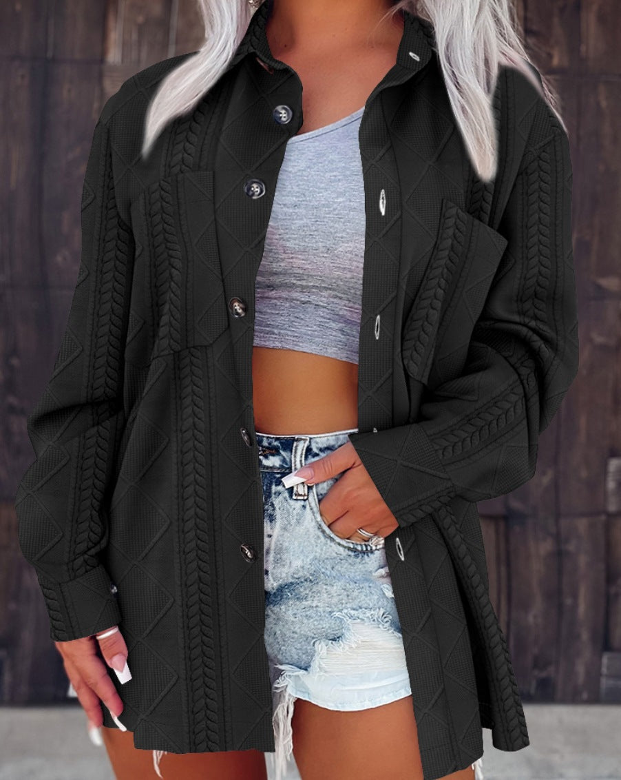 PREORDER: Skyla textured button down 11.17.25 osym