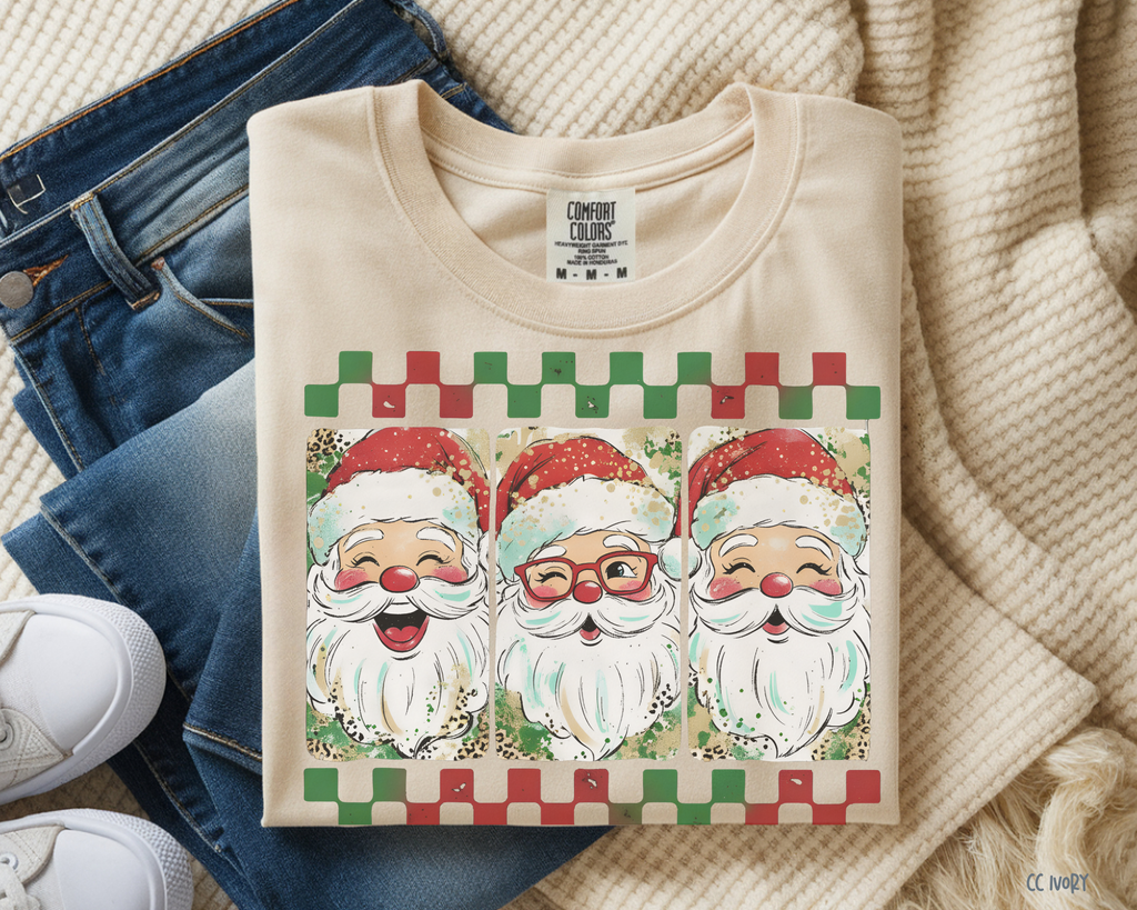 Santa Trio - Comfort Color Tee