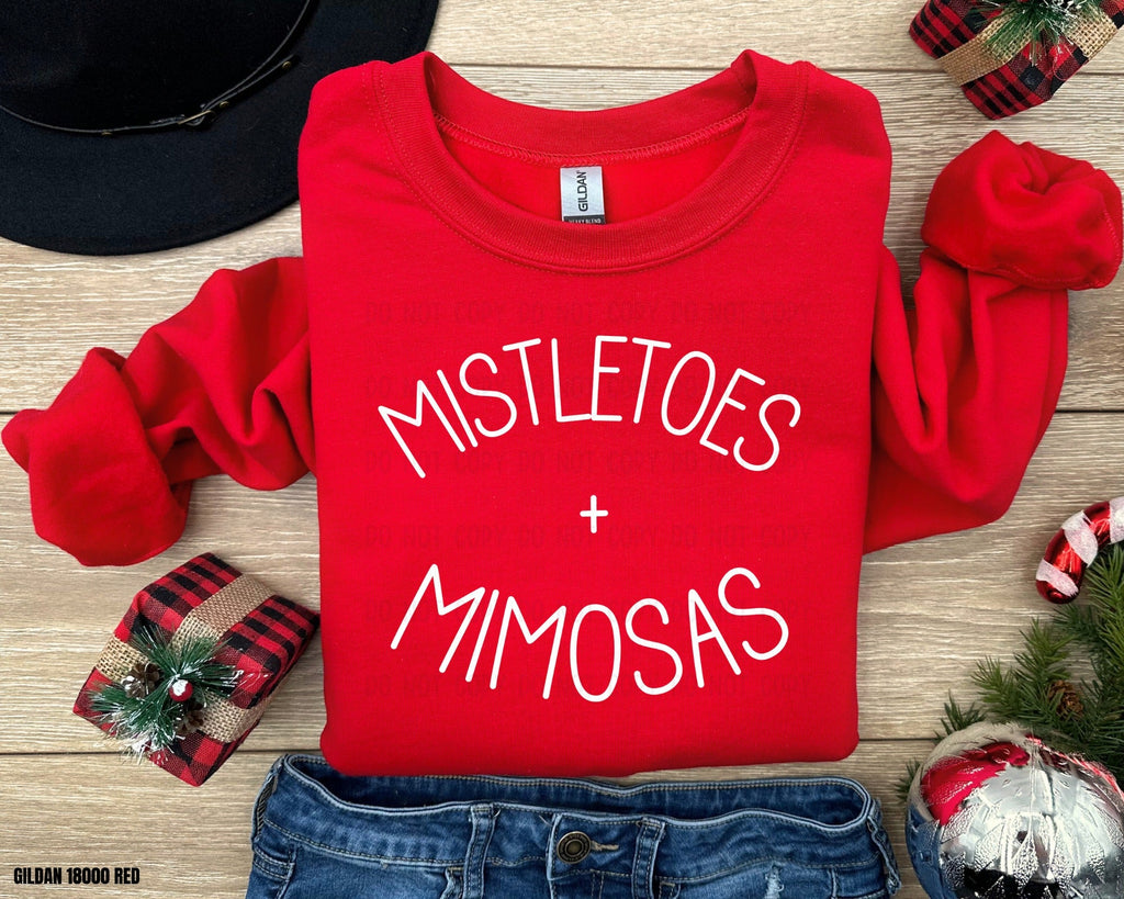 Mistletoes + Mimosas - Sweatshirt
