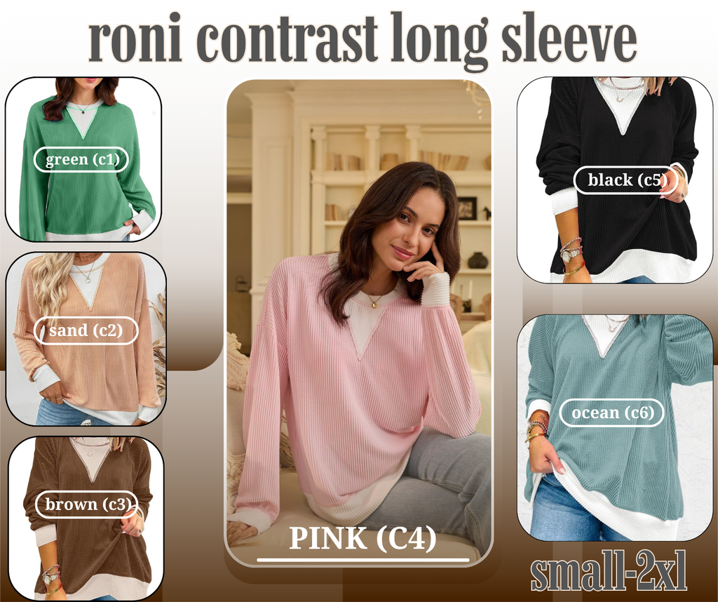 PREORDER: Roni Contrast long sleeve 11.24.25