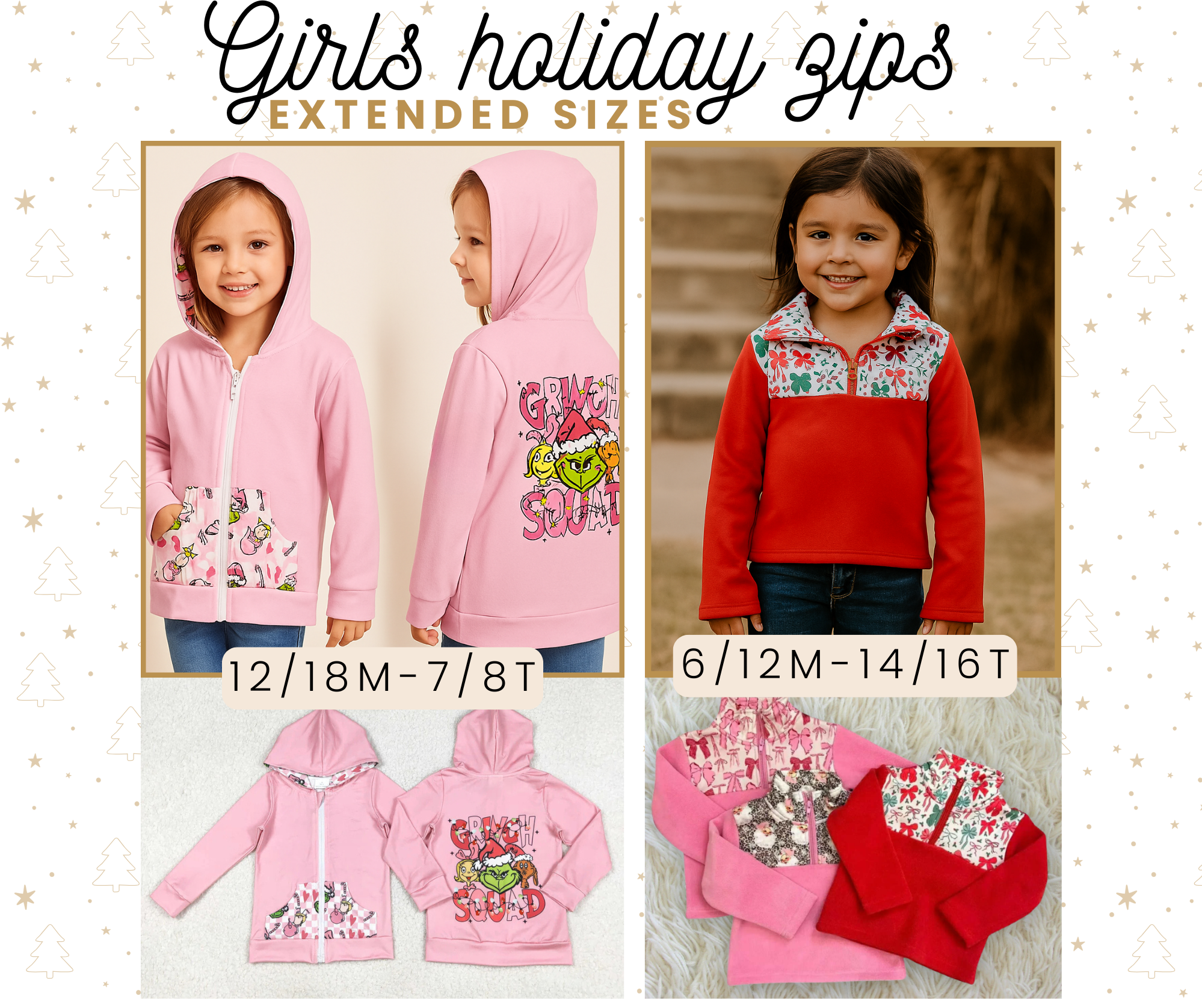 PREORDER: KIDS ZIP SWEATERS 11.17.25