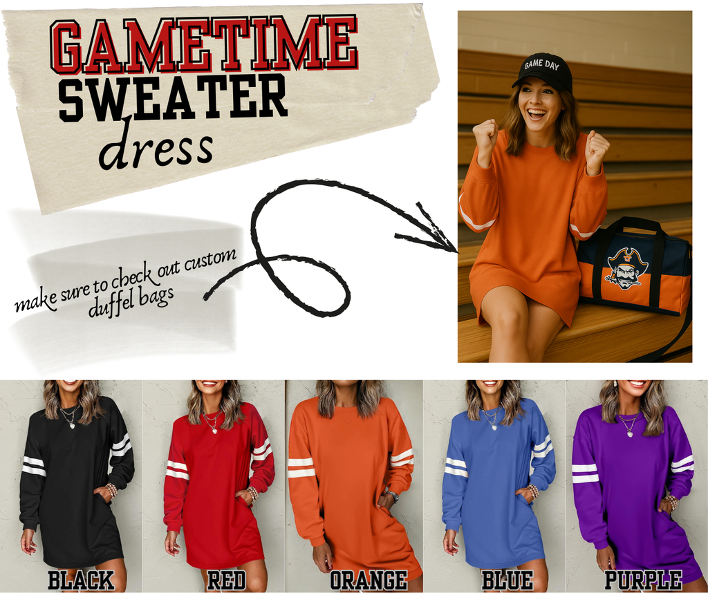 PREORDER: Gametime sweater dress 11.24.25 osym