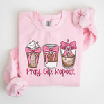 Pray Sip Repeat - Sweatshirt