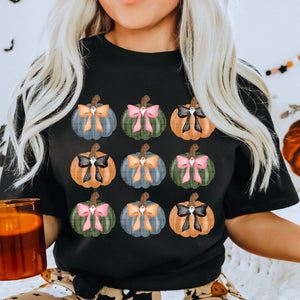 Pumpkin Ghost Bow - Tee