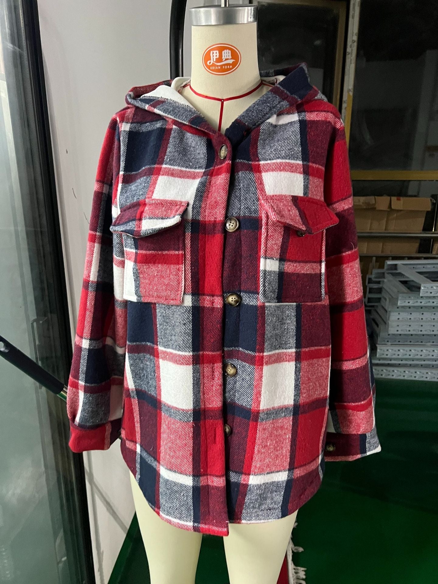 PREORDER: ALBA Plaid Fleece Shacket 10.13.25 osym