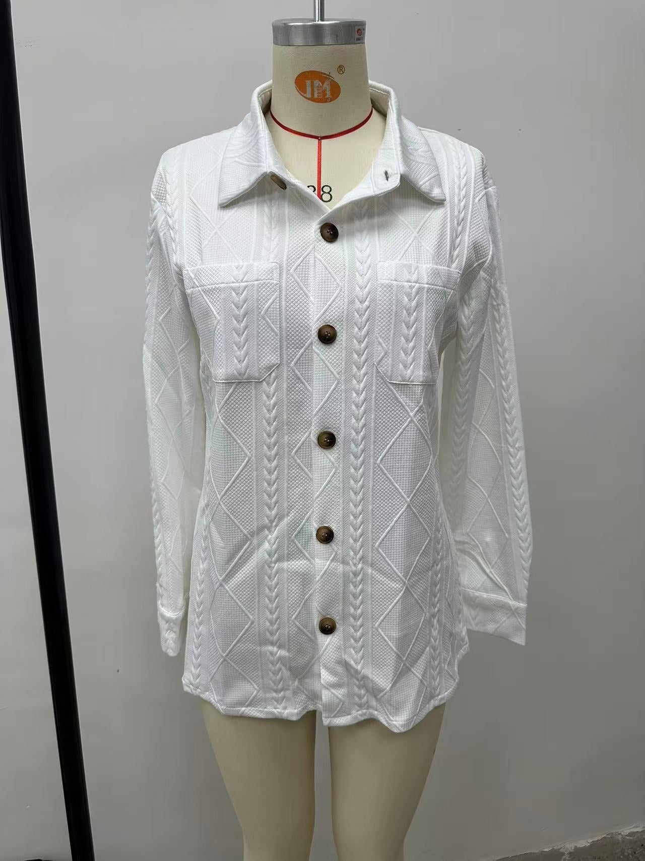 PREORDER: Skyla textured button down 11.17.25 osym