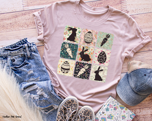 Retro Boho Easter Bunny -  Tee