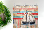 Sailboat Rainbow Vintage - 20 oz Tumbler