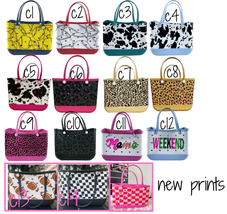 PREORDER: MEDIUM EVA Print & Solid Totes 5.6.24 osym