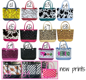 PREORDER: MEDIUM EVA Print & Solid Totes 5.6.24 osym