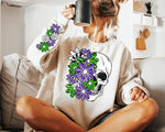 Skull Purple & Green - Sweatshirt