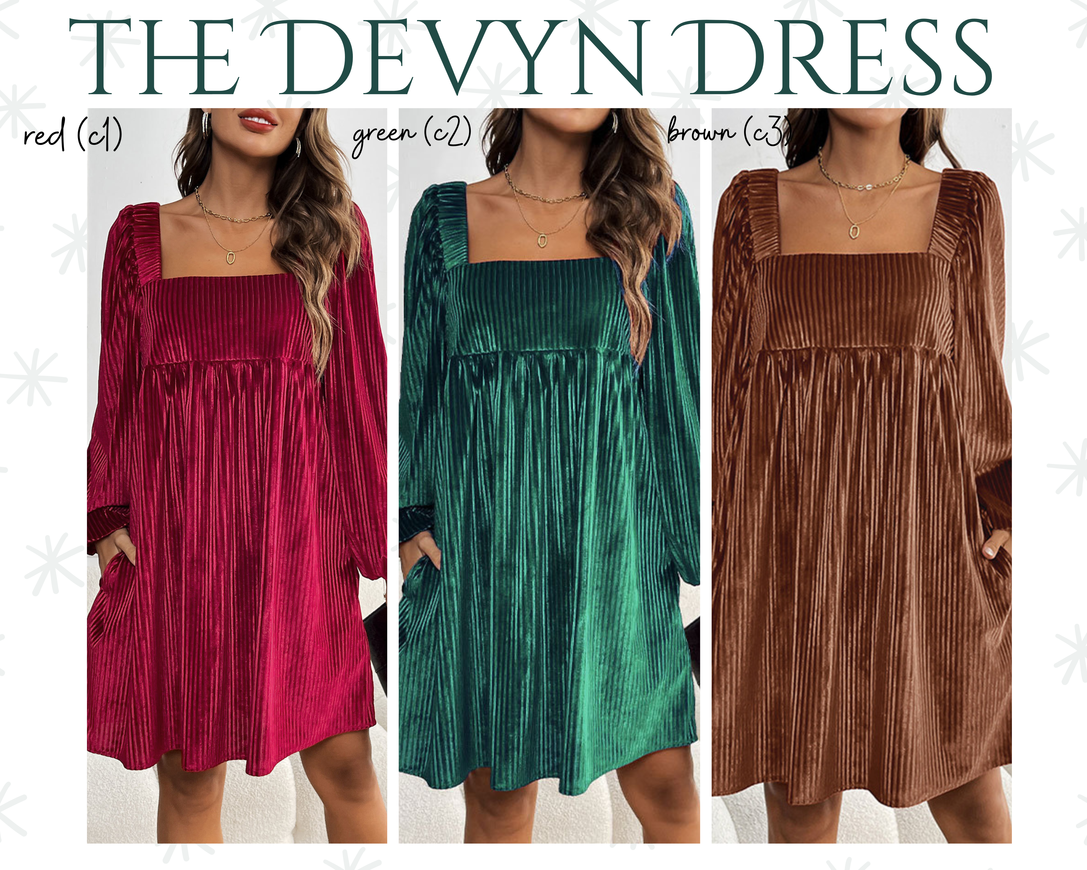 PREORDER: DEVYN DRESS 11.17.25 OSYM