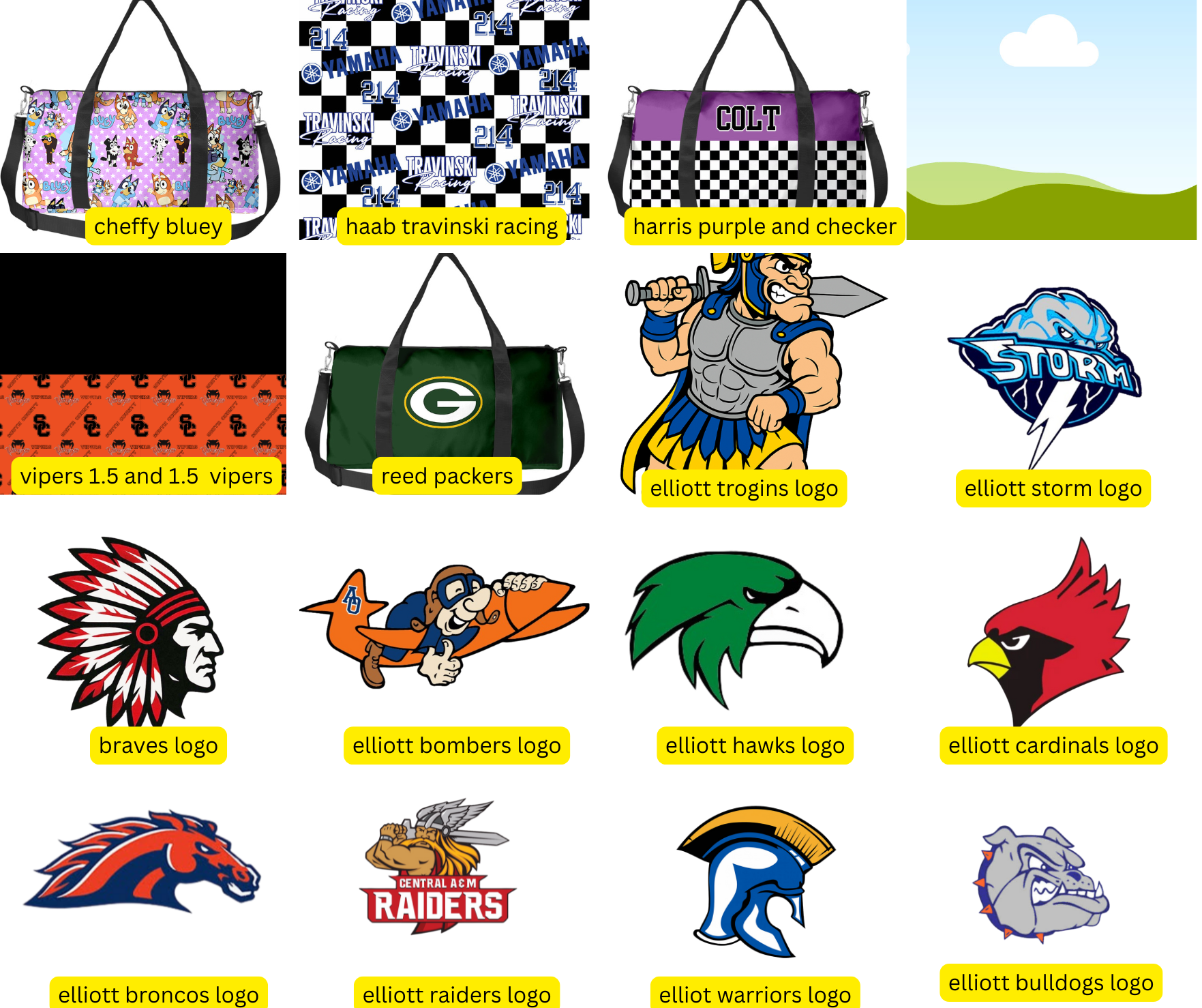 PREORDER: CUSTOM DUFFEL BAGS 11.24.25 OSYM