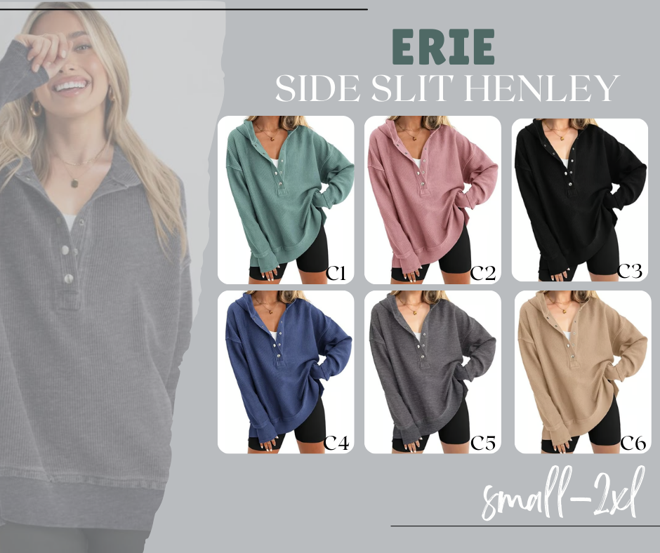 PREORDER: Re-run Eris side Split Henley 11.24.25