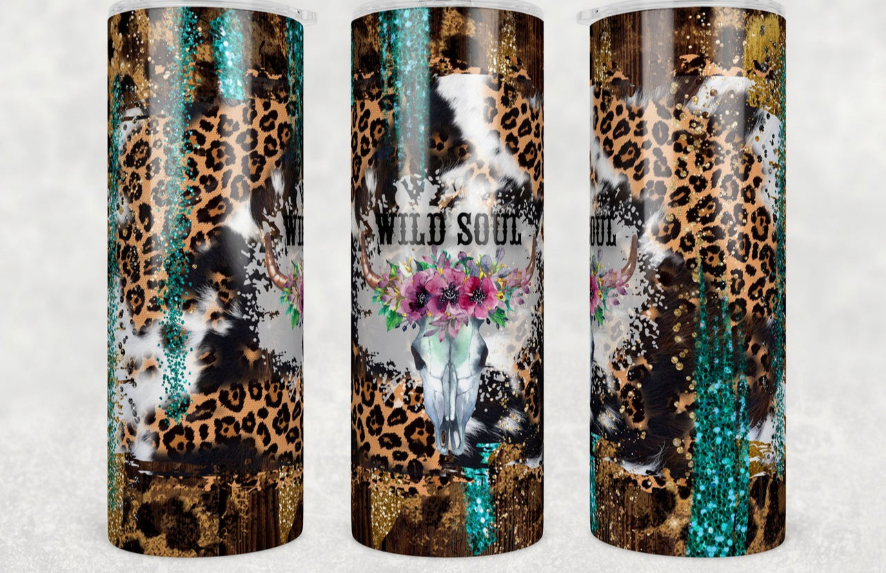 Wild Soul Steer Head - 20 oz Tumbler