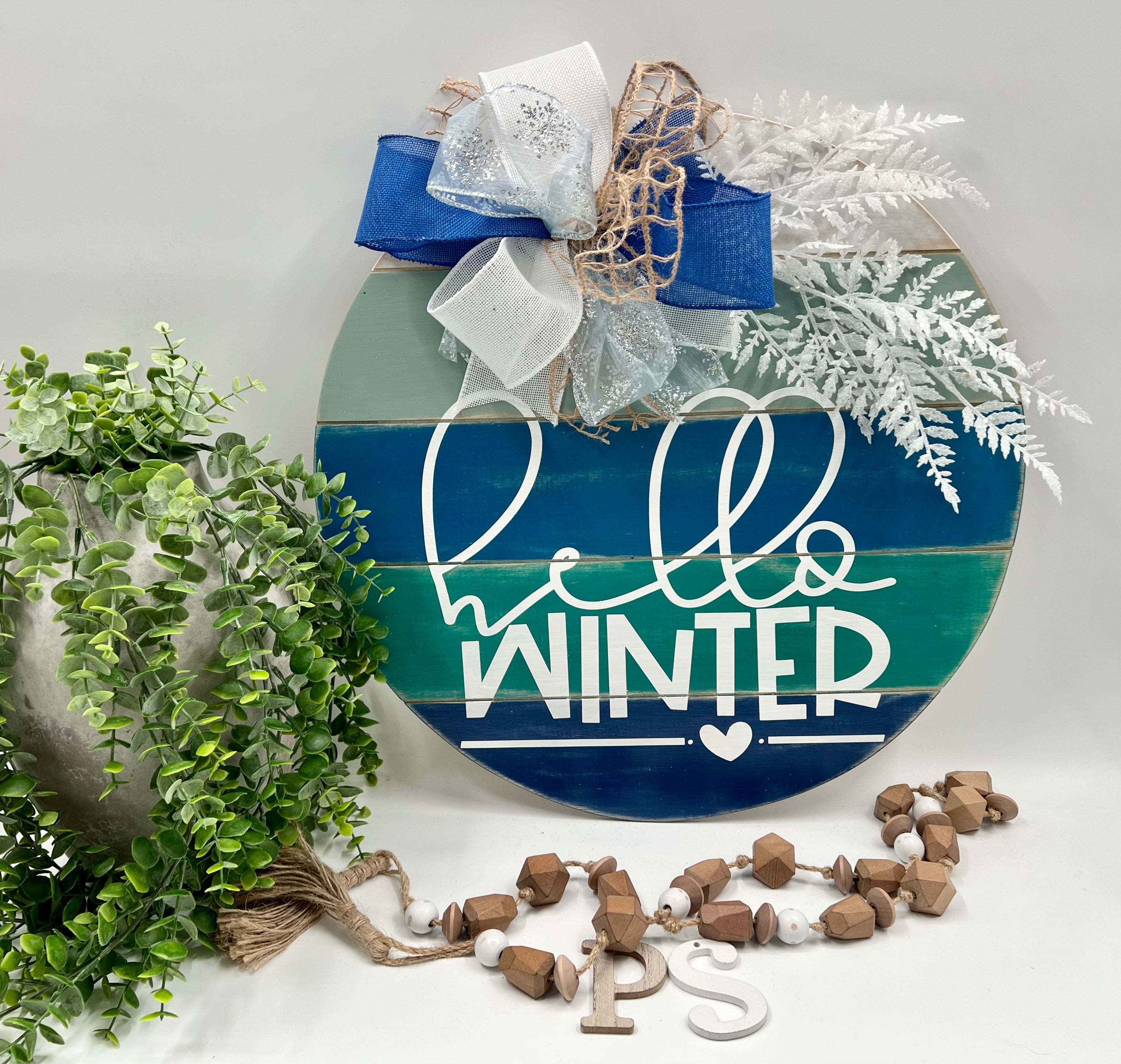 Hello Winter - 18” Door Hanger