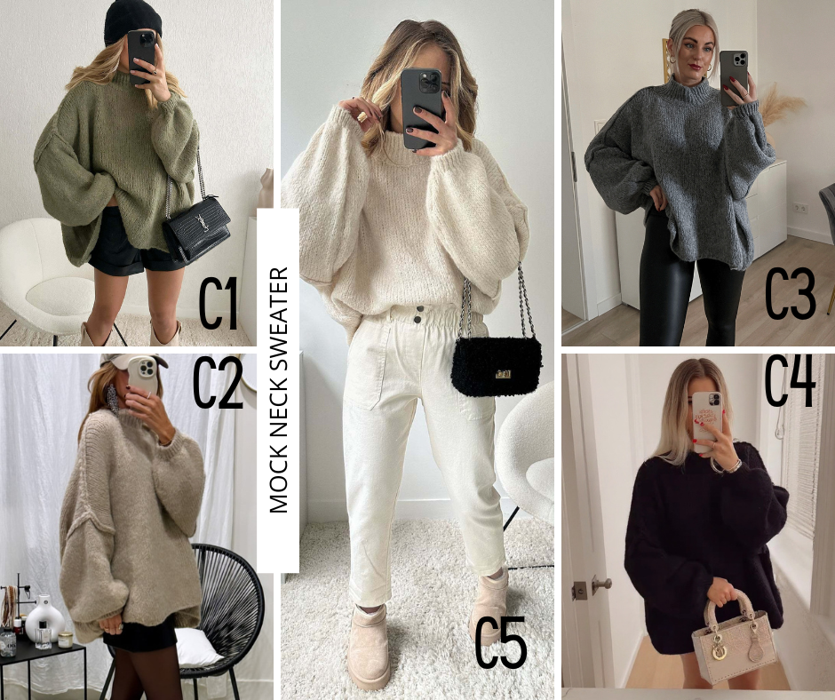 PREORDER: Mila Mock Neck Sweater 12.8.25 OSYM