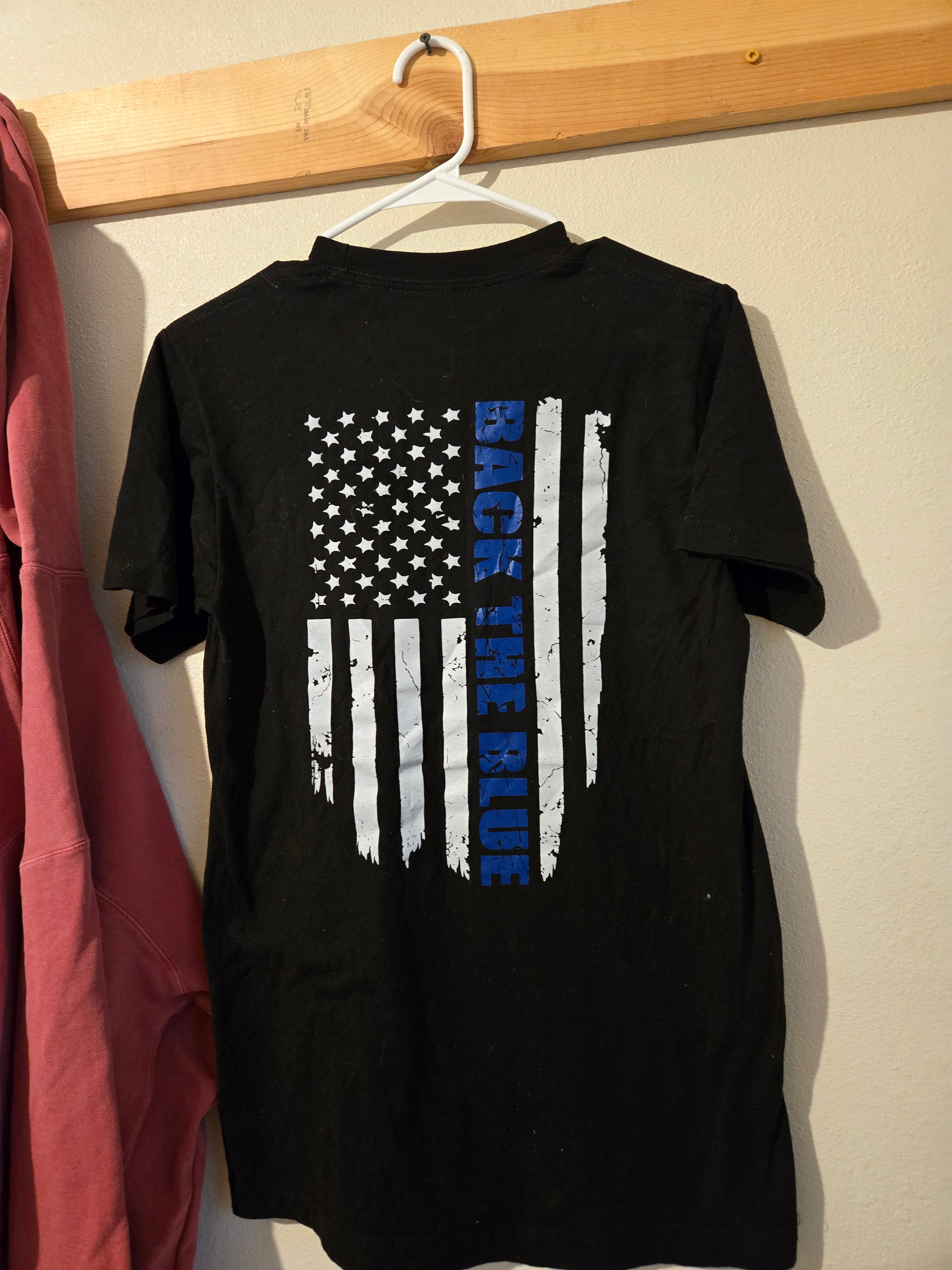 BACK THE BLUE Back design only small