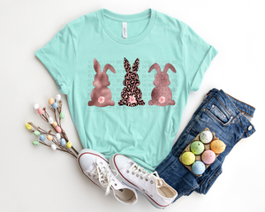 Rose Gold Trio Bunnies - Tee