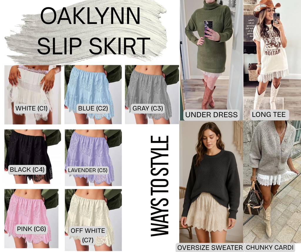 PREORDER: Oaklynn slip skirt 12.1.25 OSYM