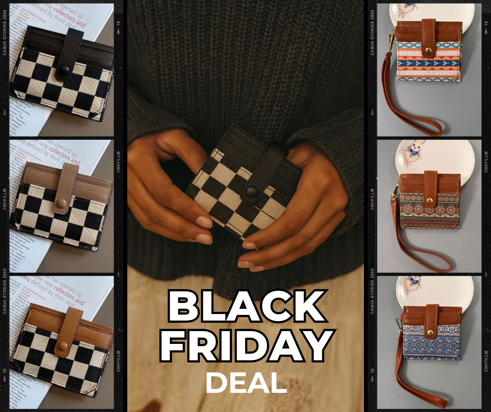 PREORDER: BLACK FRIDAY/PINK SATURDAY Vegan Leather Wallets 12.1.25