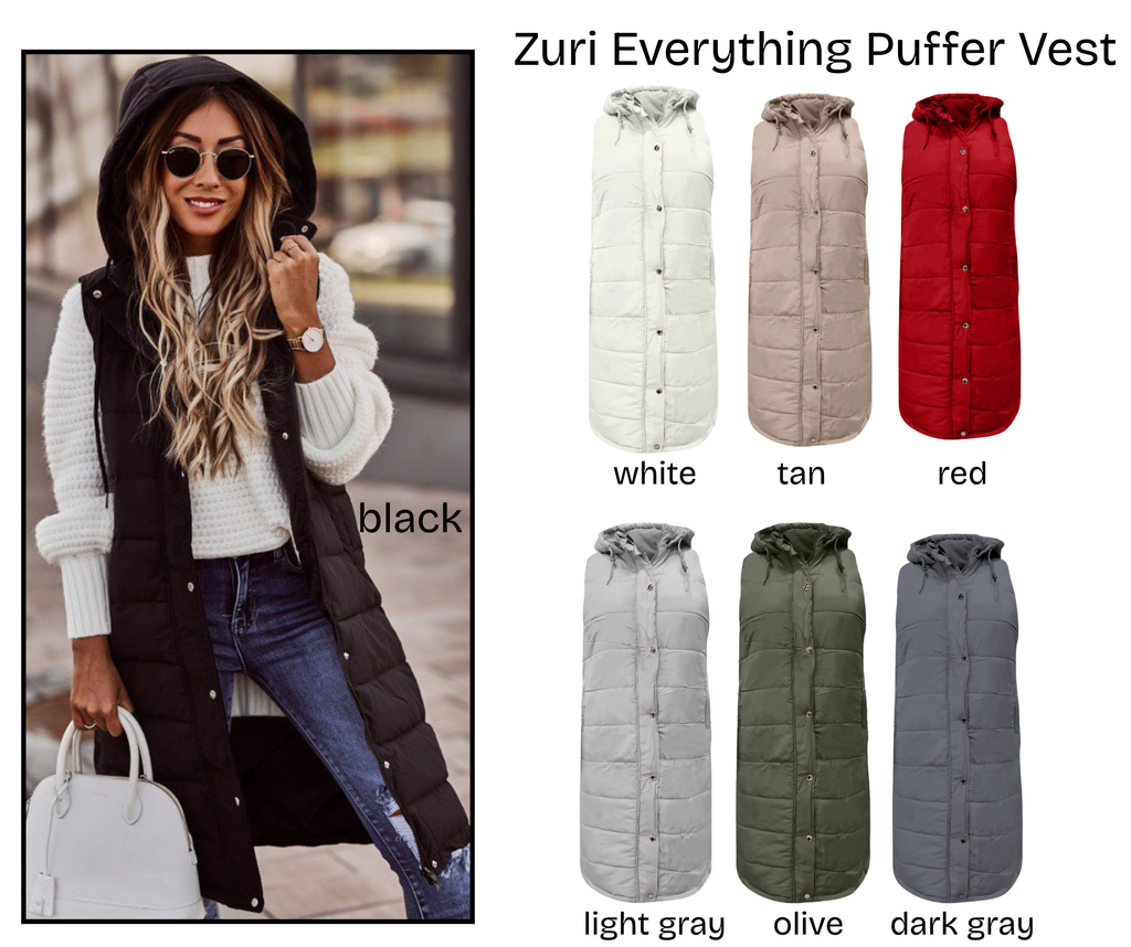 PREORDER: Zuri Everything Puffer Vest 11.17.25 OSYM