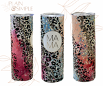 Mama Tie Dye Glitter Leopard - 20 oz Tumbler