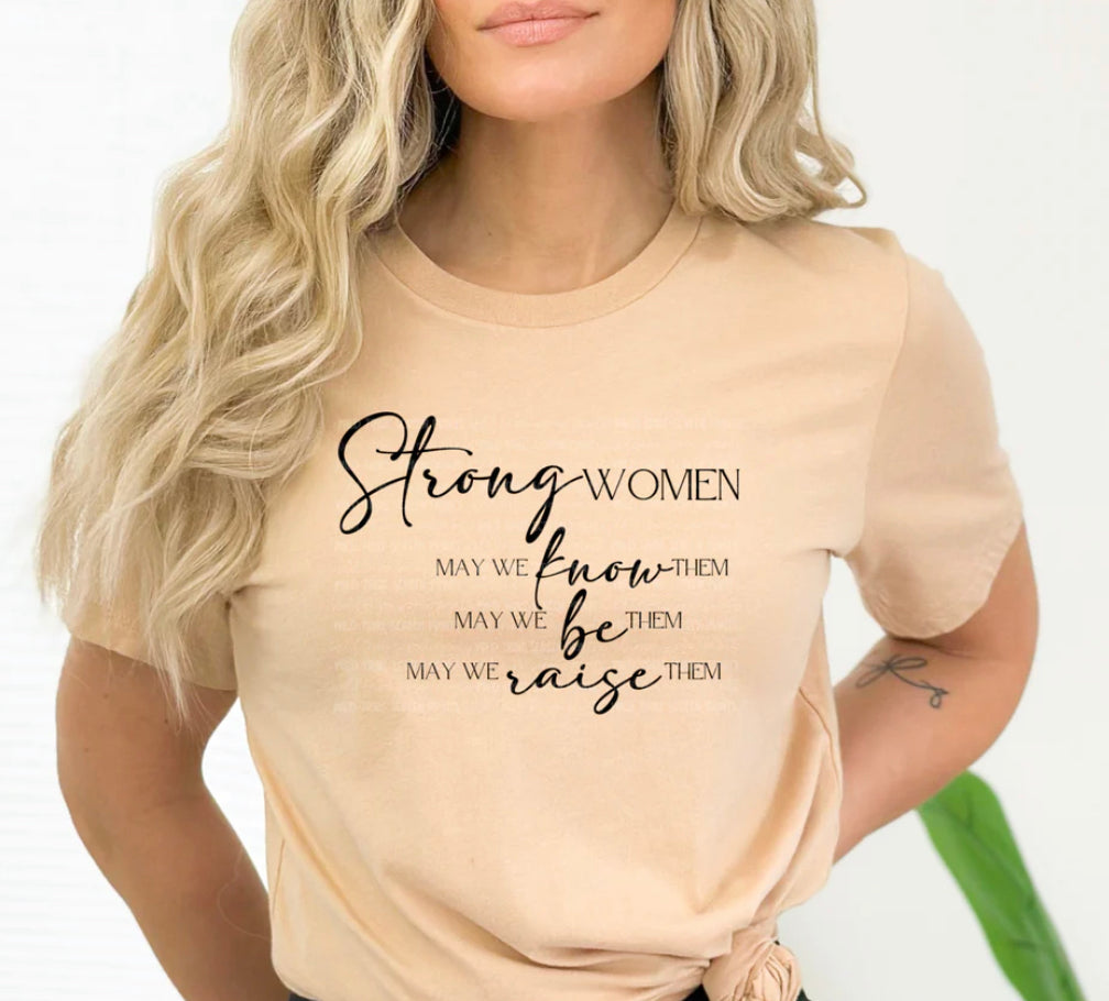 Strong Women - Tan - Tee